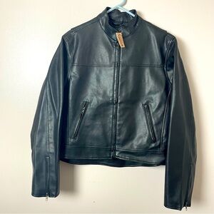 Casual Outfitters Moto Jacket - Black - Size Small - New With Tags